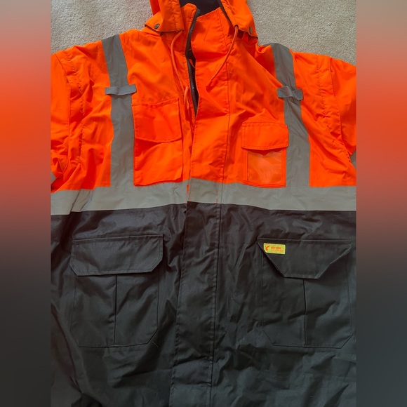 High Visibility Winter Coat - Picture 4 of 12
